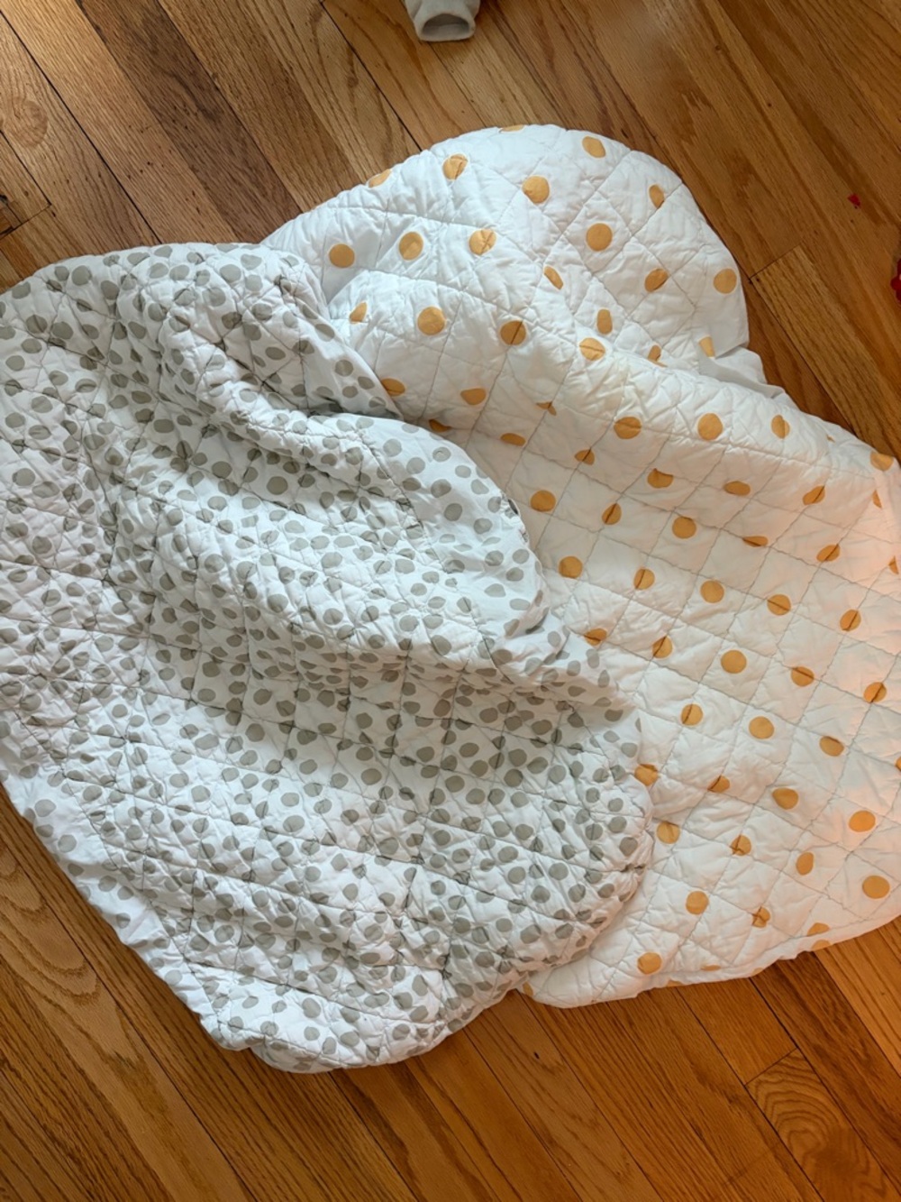 Crate and Kids changing pad covers - polka dot duo cotton